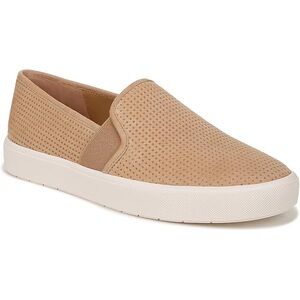 Vince Women’s Blair Perforated Genuine Leather Slip On Sneakers Shoes Pink White